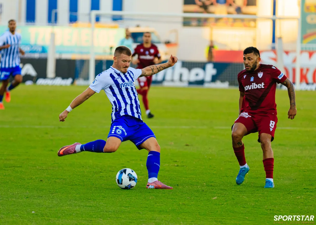 Ατρόμητος - ΑΕΛ 1-1: Ισοπαλία με δέκα παίκτες οι βυσσινί