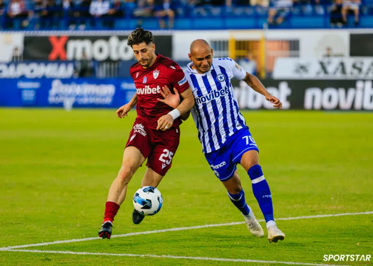 Ατρόμητος – ΑΕΛ 1-1: Έφυγαν με βαθμό από το Περιστέρι οι βυσσινί