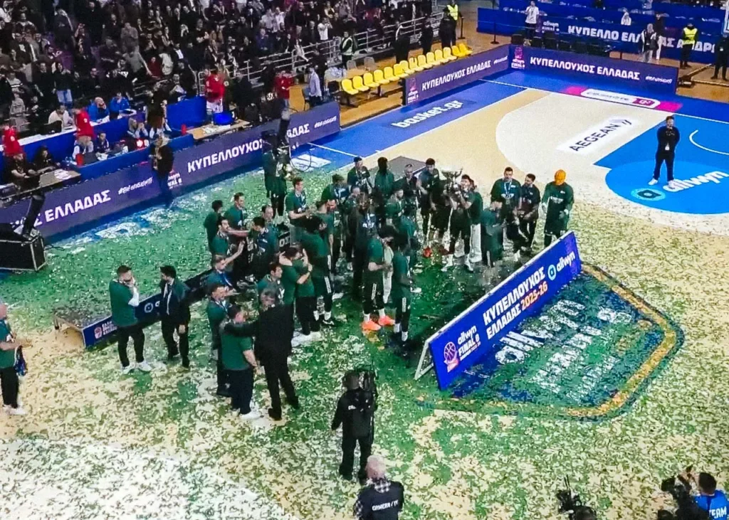 Ο Παναθηναϊκός AKTOR σήκωσε το Κύπελλο Ελλάδας στο μπάσκετ με 79-68 επί του Ολυμπιακού